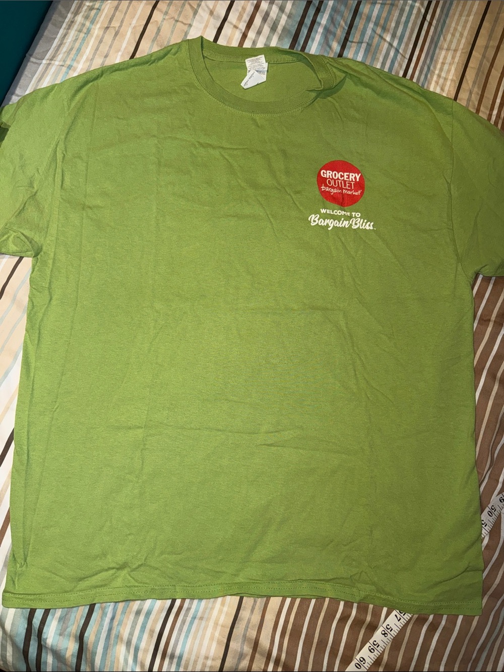 Grocery Outlet 'Bargain Bliss' Green Logo on Gildan Cotton Tee